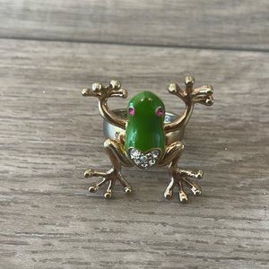 Betsey Johnson Frog Ring, Size 7-1/2